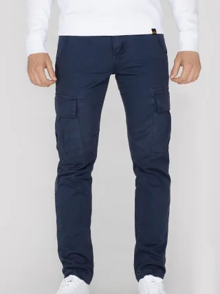 Alpha Industries Herren Agent Slim Cargo-Hose in Dunkelblau