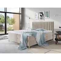 MIRJAN24 Boxspringbett Elegance (Topper, Matratze und 2 Bettkästen + Gasdruckfedern), Doppelbett mit Kopfteil