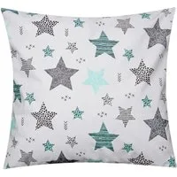 Heubergshop Kissenbezug, (1 Stück), 40x40cm Sterne 100% Baumwolle Kissenhülle Kinder (1-Stück-560/1-40x40)