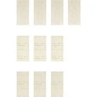 Expert M480 Netzstruktur-Schleifblatt-Set 93 x 186mm, K80 / 120 / 180 10-teilig, für Schwingschleifer