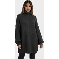 Worldclassca Rollkragenpullover WORLDCLASSCA Rollkragen Strick Oversize Pullover Uni Lang Neue Kollektion - Stilvolle und gemütliche Strickmode für Damen