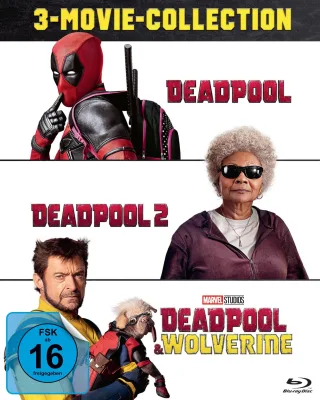 Deadpool 3-Movie-Collection (Deadpool Deadpool 2 Deadpool & Wolverine) [3 Blu-rays]