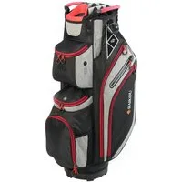 M-Diamant Golfballtasche Golftasche Cartbag Wasserdicht 14-fach 9 Taschen Trolley kompatibel, 14-fach Divider, Kühlfach, Wertsachenfach, wasserabweisend, trolley