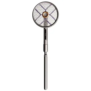 Tevorex 2800V Electric Extendable Mosquito Swatter 90°Roating Mesh Green Light Detection High Voltage Grid USB Rechargea