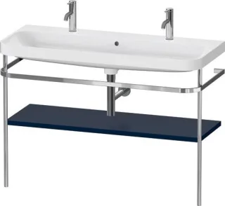 Duravit Happy D.2 Plus c-shaped Set mit Metallkonsole Nachtblau Seidenmatt 1175x490x850 mm - HP4849O HP4849O98980000