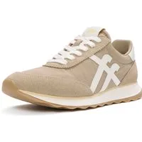Fitflop RETRO-Q FF FABRIC/SUEDE SNEAKERS Keilsneaker Schnürschuh, Freizeitschuh, Halbschuh mit Kontrastbesatz