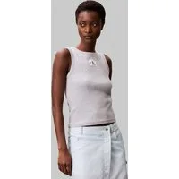 Calvin Klein Jeans Tanktop A - WVN LBL 2X2 CTTN Mit Rundhalsausschnitt