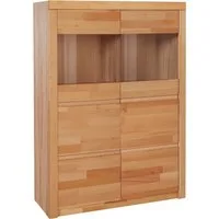 OTTO home Highboard Silkeborg, schöne grifflose Optik, teilmassiv