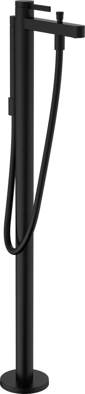 Hansgrohe Wannenmischer Finoris Fertigset zur Bodenmontage mattschwarz, 76445670 76445670