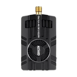 GEPRC MATEN 5.8GHz 5W VTX PRO, 80CH, 4.9-5.8GHz, 300/600/1600/3000/5000mW, Up to 15km, IRC Tramp OSD, Built-in Mic, CNC