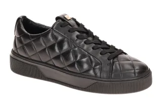 H?gl 3420 Schwarz - Premium Sneaker mit Memory Foam in Glattleder
