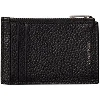 Calvin Klein Geldbörse FOIL EMBOSS N/S ZIP CARDHOLDER, Unisex Geldbeutel, Portemonnaie mit Logoschriftzug