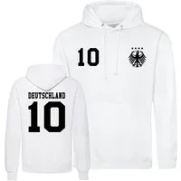 Youth Designz Kapuzenpullover Deutschland Herren Hoodie Pullover im Fußball Trikot Look mit modischem Fan Aufdruck