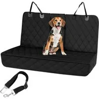 QWORK Autositzbezug Autoschondecke Hund Rücksitz langlebiger Autositzbezug wasserdicht