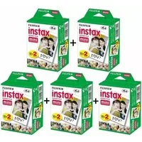 FUJIFILM Sofortbildfilm 5 x Instax Mini Film Doppelpack, 100 (1-St)