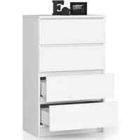 Raumhirsch Furniture Kommode mit 4 Schubladen 60 cm breit Holz Schrank, (viele Farbvarianten - Maße : 99 x 60 x 40 cm) - Hochwertig & stabil