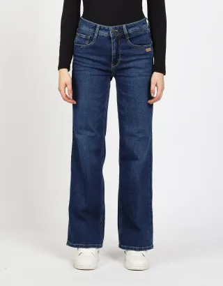 GANG Damen Jeans 94AMELIE WIDE - wide fit Jeans napoli blue wash