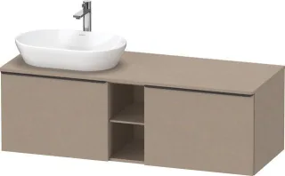 Duravit D-Neo Konsolenwaschtischunterbau wandhängend Leinen Matt 1400x550x459 mm - DE4950LBD750000 DE4950LBD750000