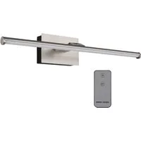 GLOBO LIGHTING LED Bilderleuchte, USB aufladbar, LED fest integriert, Warmweiß, Wandleuchte Silber kabellos ohne Strom, Akkulampe Bildbeleuchtung 40cm