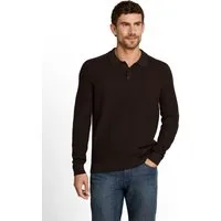TOM TAILOR Polokragenpullover unifarben / Reine Baumwolle