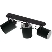 EGLO LED Deckenspot Villabate, Leuchtmittel exklusive, Deckenleucht klassisch, in Schwarz und Weiß, Küchenlampe, Spots, E27