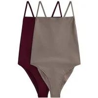 The Set Badeanzug The Set Badeanzug mit Karree-Ausschnitt, 2er-Pack (2-St)