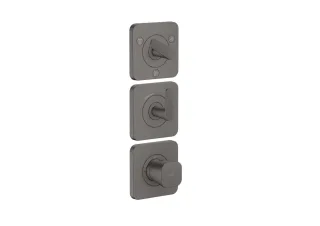 Hansgrohe Thermostat Modul 380/120 Unterputz FS Axor Citterio C 3 Verbr.Cubic brushed black chrome 49711340