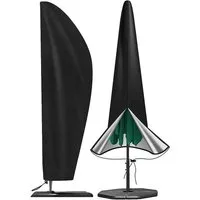 BTTO Gartenmöbel-Schutzhülle Sonnenschirmhülle,Sonnenschirm Schutzhülle,Ampelschirm Schutzhülle, Wasserdichte,UV-beständige,210D Oxford Stoffbezug