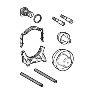 Geberit GIS WC Montagezubehör Rohbau 241871001 mit Sigma UP-SPK, 12 cm