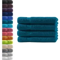 Hometex Premium Textiles Handtuch in Premium Qualität 500 g/m², Feinster Frottier-Stoff 100% Baumwolle, 4x Handtuch, weich, saugfähig, extra schwer & flauschig