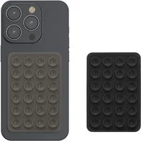 kwmobile Popsockets 2x Silikon Saugnapf Handyhalterung - Handy Halter selbstklebend, (2-tlg., 5,5 x 8cm Universal Halterung für Handyhüllen)