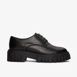 Page Walk schwarze Lederschuhe