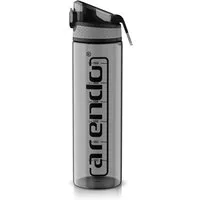 Arendo Trinkflasche Sport Wasserflasche 700 ml, verschließbar, spülmaschinengeeignet, BPA-frei, auslaufsicher, One-Click-Verschluss, Mengenskala, Flasche
