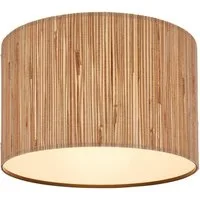 Briloner Leuchten Deckenleuchte LED Deckenlampe E27 Boho Natur Beige Wohnzimmer, ohne Leuchtmittel, Abhängig vom Leuchtmittel - Warmweiß/Neutralweiß/Kaltweiß, Deckenlampe 30x32cm Natur max. 10W Wohnzimmer Schlafzimmer Küche Flur