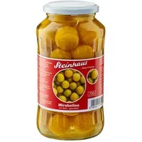 Steinhaus Obstkonserve, Steinhaus feine Mirabellen mit Stein und gezuckert im Glas 720ml