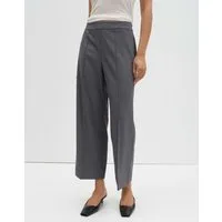 someday Schlupfhose CHARLIE CROPPED WIDE Leg Pants mit Viskosemix weiter, gerader Beinverlauf, pflegeleicht