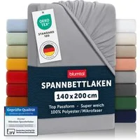 Blumtal Spannbettlaken Bettlaken aus Mikrofaser, Mikrofaser, Gummizug: rundum, (2 Stück)