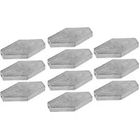 MIKADO Total Fishing Sargblei RHOMBUS Beweglich Sargblei 80g - 1 St. oder 10er SET -mit Noppen Aal, (1-St), Mit Noppen