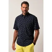 JP1880 Kurzarmhemd Piqué-Hemd Halbarm Buttondown-Kragen Modern Fit