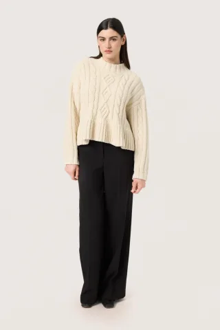Strickpullover Baggy fit cream