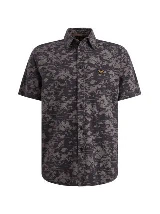 PME Legend - Skynight s/s AOP Desert Flower On Ctn Jersey Pique graphite - Gr. - S