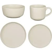 Mica Decorations Geschirr-Set Mica Decorations Geschirrset für 4 Personen Ozzu, Stein