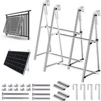 GLIESE Balkonkraftwerk PV Halterung 118CM Verstärkter Solarmodul Befestigung Balkonkraftwerk