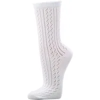 Wowerat Trachtensocken 3 Paar Häkellook-Söckchen für Teenager & Damen Country Socks (3 Paar)