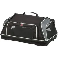 TRIXIE Tiertransporttasche Airline Tasche Boarding - schwarz/grau - 55 × 23 × 40 cm