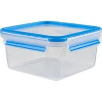 CLIP & CLOSE Frischhaltedose transparent/blau, 1,3 Liter