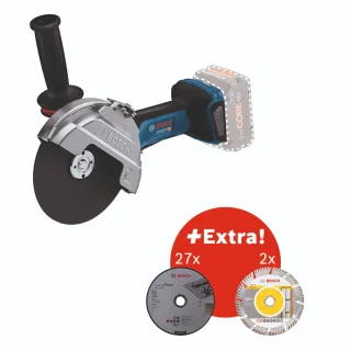 Bosch Akku-Winkelschleifer GWS 18V-180 P Professional, ohne Akku + Zubehör - 0615A5002D
