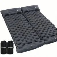 Sekey Isomatte Selbstaufblasend Isomatte Outdoor 10cm dicke Campingmatte Ultraleicht, (2-tlg), 200 x 70 cm Aufblasbar Camping Isomatte Schlafmatte mit Kopfkissen