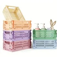 SURFOU Aufbewahrungsbox Klappbox 6 Stück Klappkorb Körbchen Faltbar Stabil 25 * 16 * 10cm (6 St), Klappkorb Faltbar Klappboxen für Küche Kinderzimmer Büro