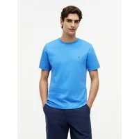 Tommy Hilfiger T-Shirt ESSENTIAL REGULAR FIT SOLID mit Stickerei unifarben, casual, Baumwolle, Rundhals